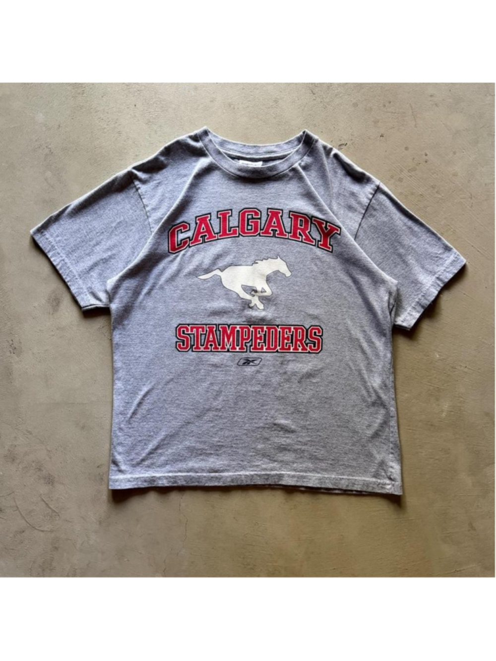 vintage 90s reebok calgary stampeders nfl football boxy tshirt